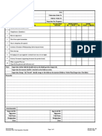 Final Inspection Checklist