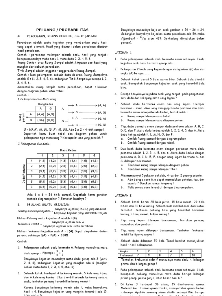 Dari 10 Kali Pelemparan Mata Uang Logam Diperoleh 4 Kali Muncul Gambar