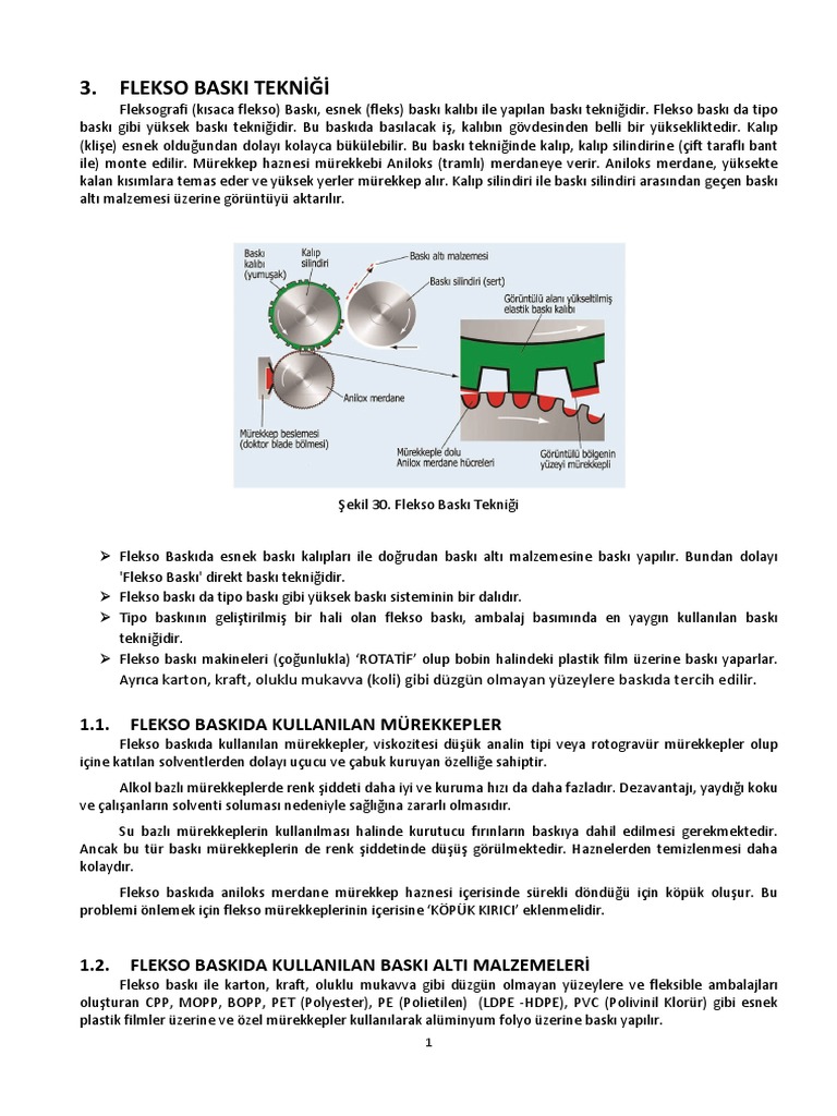 Baski Teknikleri 01 - Flekso | PDF