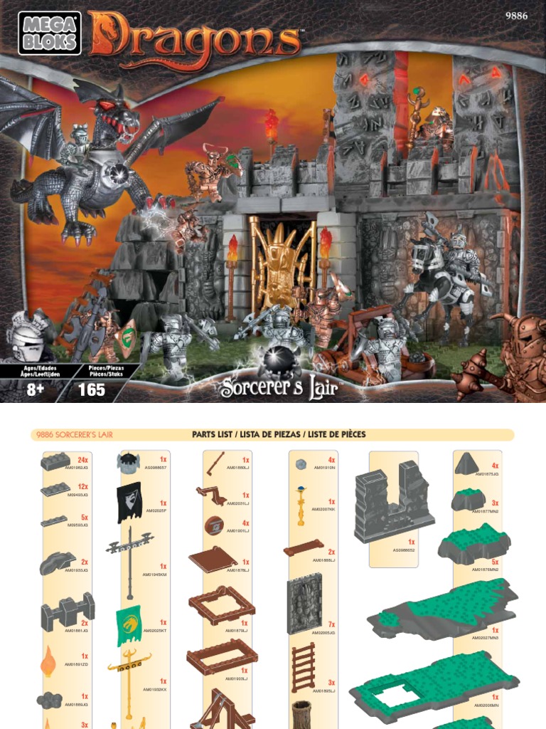 Mega Bloks Dragons Sorcerers Lair