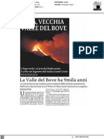 La Valle del Bove ha 9mila anni - La Sicilia del 31 gennaio 2023