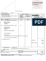 Purchase Order: Subject To The Terms and Conditions Printed at The Last Page of This Document
