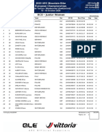 2020 UEC XCO European Championships Monte Tamaro Junior Women Results