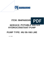 Garbarino Pump. MU 50-160