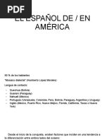 Variantes del español en México | PDF