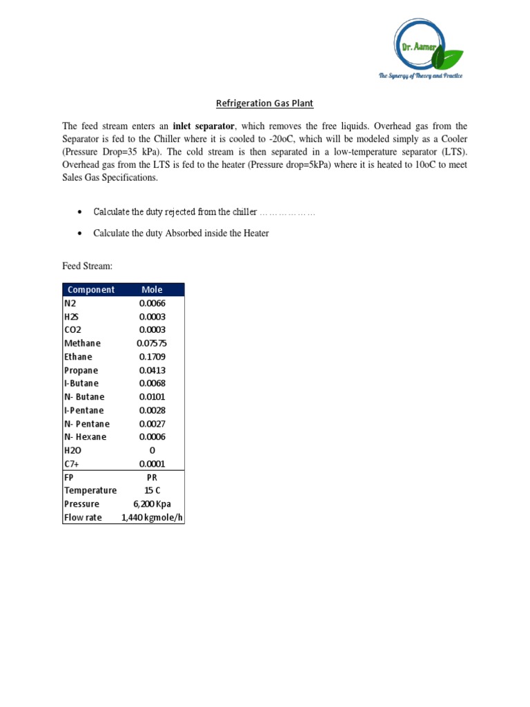Refrigeration Gas Plant Pdf