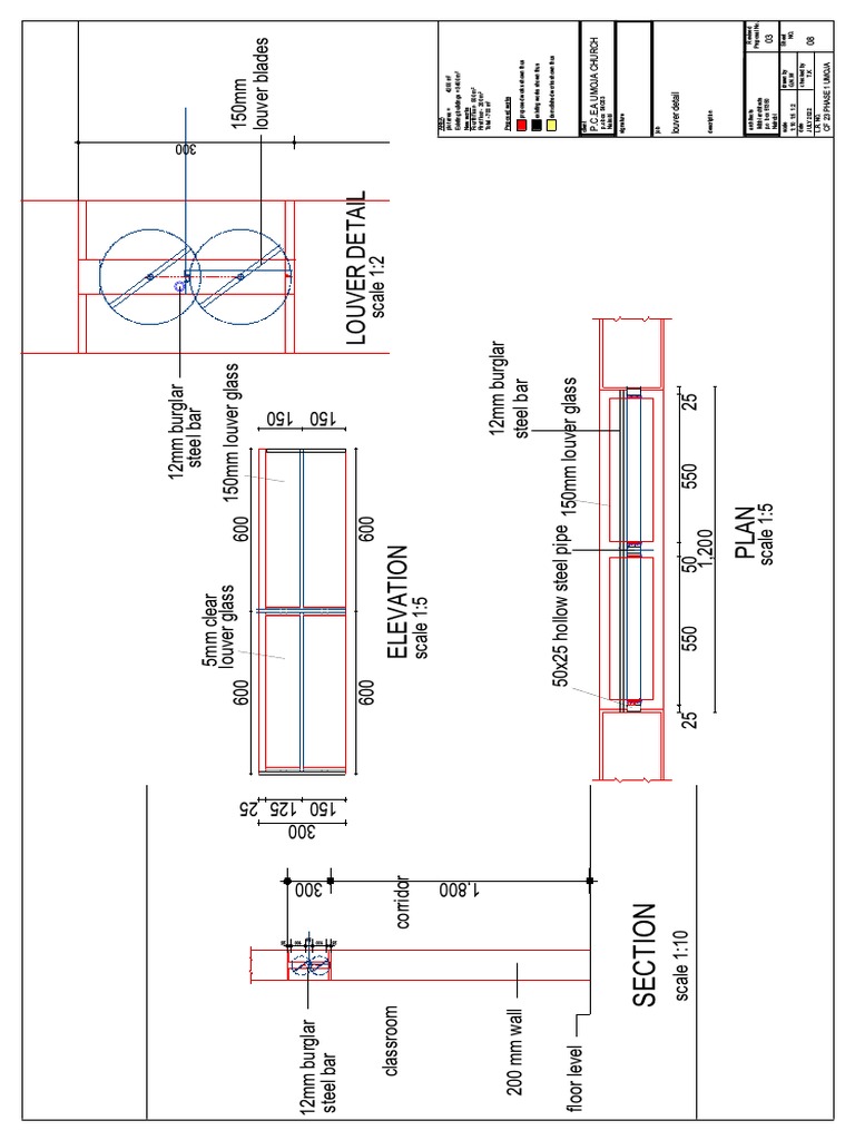 Louver Detail PDF Building Components