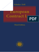 European Contract Law (Third Edition) (Reiner Schulze, Fryderyk Zoll)
