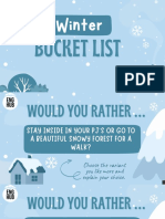 A2-B1 Winter Bucket Lists TV