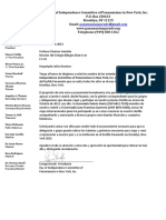 Carta Al Profesor Dionisio GÃ Ndola (Director Del Colegio BilingÃ e Eben-Ezer)