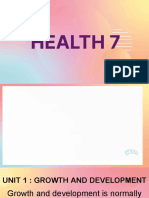 Health 7 Unit 1 Lesson 1 & 2