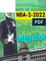 Integration - NDA-2-2022 (Maths Paper Solution)