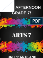 ARTS 7 - Unit 1 - Lesson 1