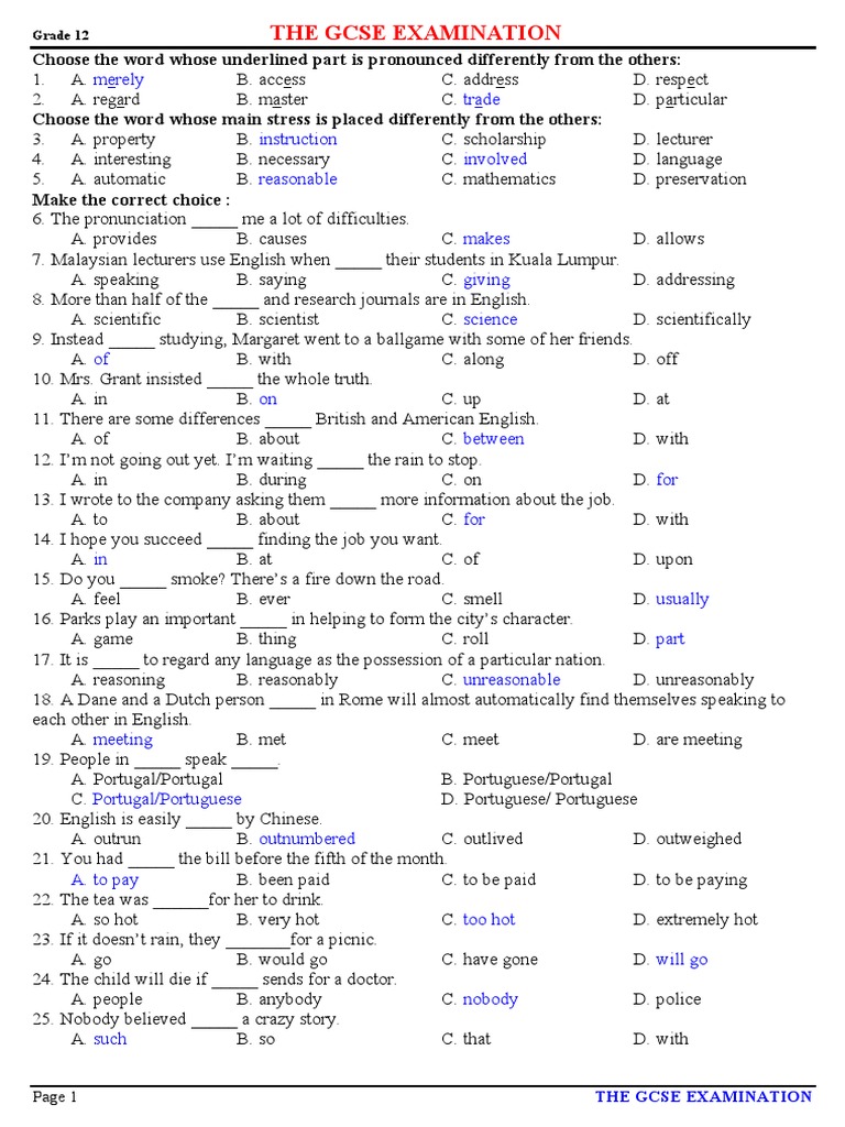  123doc de on thi tot nghiep tieng anh lop 12 test 3 co key pdf