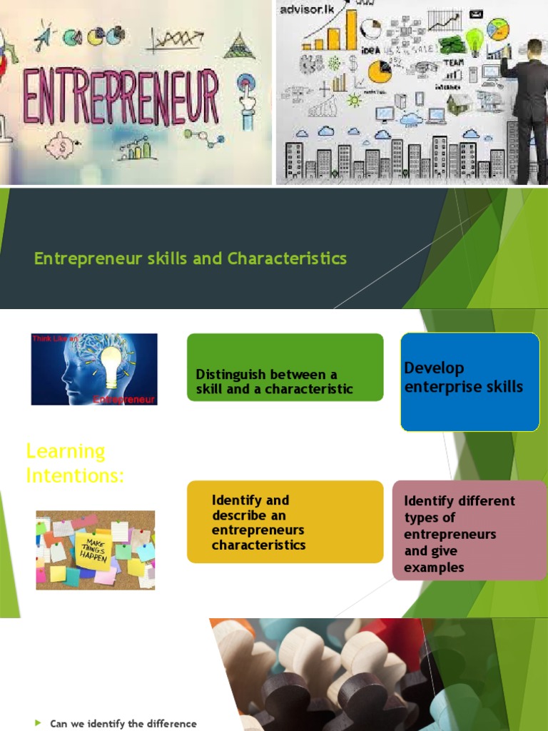 Enterprise - Characteristics and Skills | PDF | Entrepreneurship | Elon ...