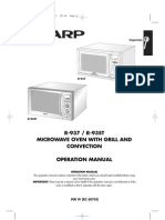 Sharp R937 Oven Manual | PDF | Oven | Grilling