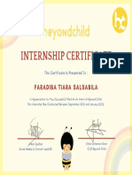 Internship Certificate Fardib