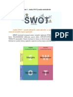 Aplicație Analiza SWOT Și Analiza Stakeholderilor