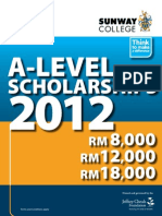 A-Level Scholarships Form 2012