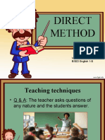 Direct Method of Teaching