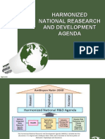 Harmonized National R&D Agenda