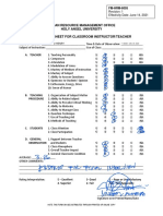 FM HRM 6005 Rev 01 EVALUATION SHEET FOR CLASSROOM INSTRUCTOR ED June 14 2021 Florendo