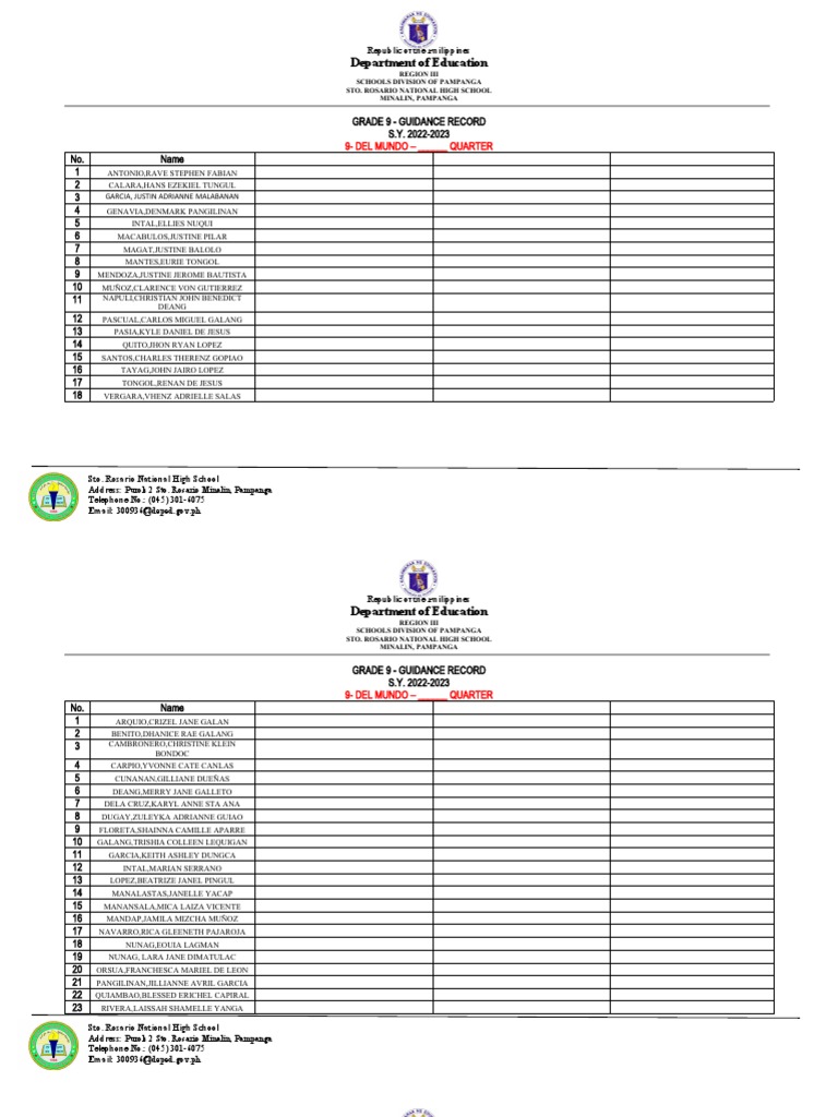 GUIDANCE RESOURCE MATERIALS intelligence overview