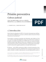 Prisión Preventiva y Cultura Judicial. C. Pacilio