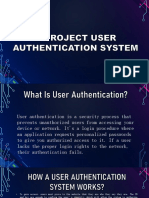 User Authentication Final Draft