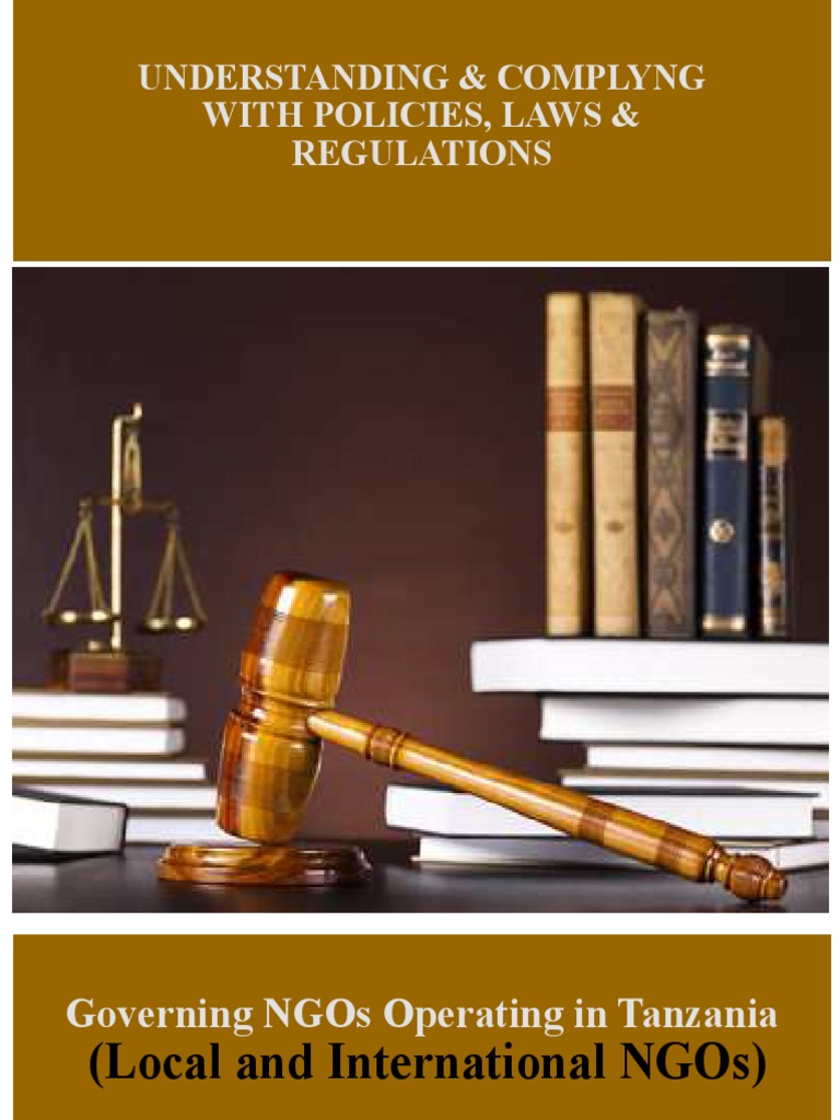 Tanzania NGO Law Guide PDF Non Governmental Organization Policy