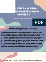Kedudukan Warga Negara Dan Penduduk Indonesia: Sma N 1 Banjarsari