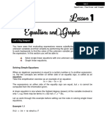 Unit 2: Solving Equations and Graphing Linear Functions