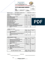 Chassy Pornete - Science 7 Record Sheet - Second Quarter - ODL