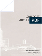 Low Cost Architecture: SUBMITTED BY-Aamna Fatima ENROLLMENT NO - 1800103940 B.Arch. 5 Year Section - B Integral University