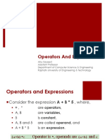 Lecture-4.1-C Operators and Expression