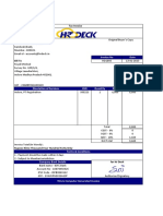 HR Deck Invoice For Royal Medical Indore