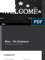 Run – On Sentences