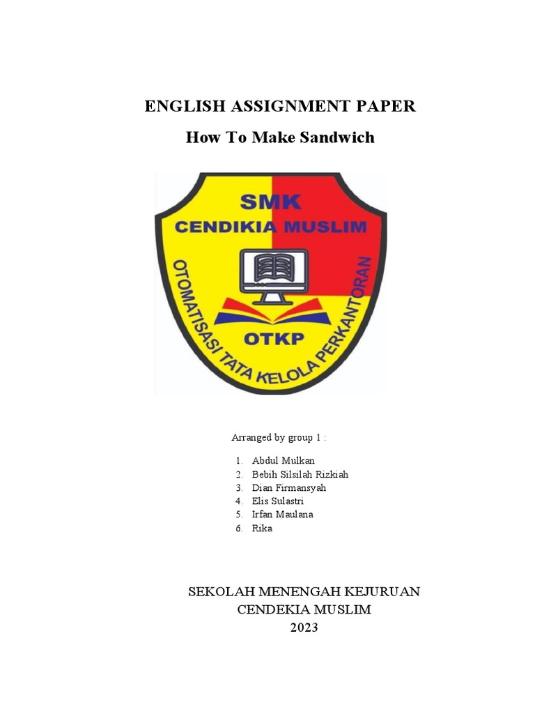 English Assignment Paper Kelompok 1 Pdf