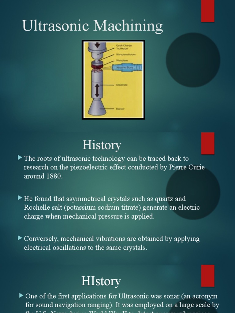 Ultrasonic Machining PDF Piezoelectricity Ultrasound