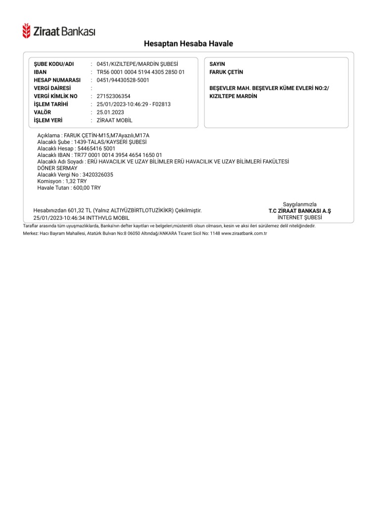 Dekont | PDF