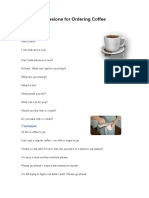 Useful Expressions for Ordering Coffee