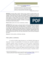 Desafios políticos para educação no neoliberalismo