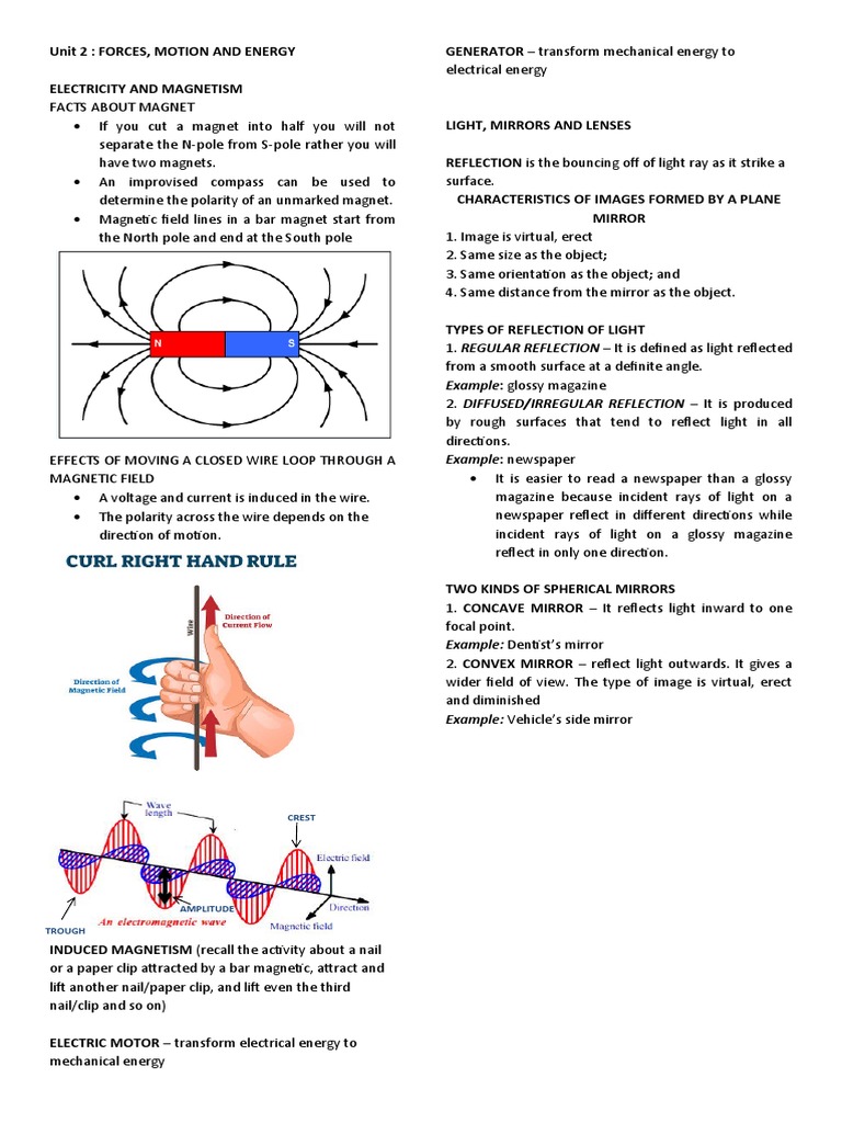 Pointers To Review 2nd Quarter | PDF | Mirror | Reflection (Physics)