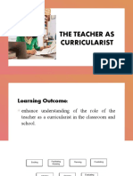 The Teacher As Curriculist