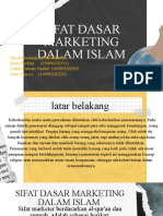 Sifat Dasar Marketing Dalam Islam - Kelompok 4