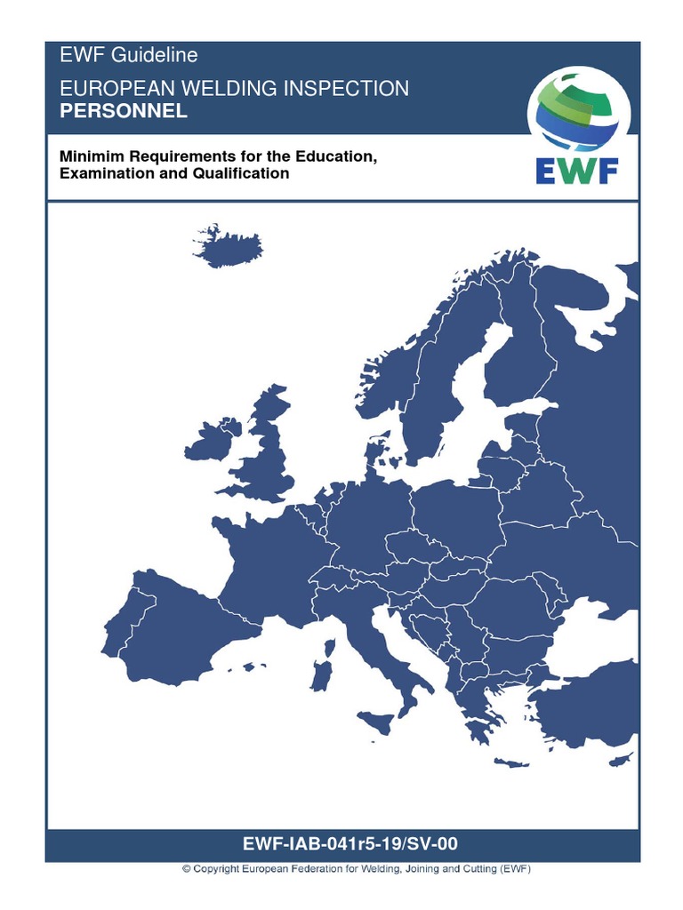 Personnel EWF Guideline European Welding Inspection PDF