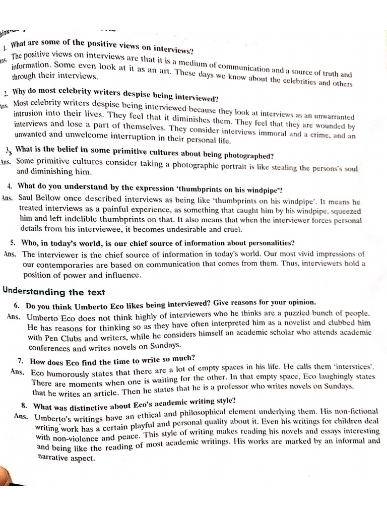 The Interview | PDF