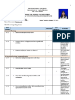 Rubric For Assessing Teacher Intern'S Daily Demonstration Teaching Performance Name of Teacher A: Angelica Joyce Fabon