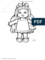 Doll Coloring Page - Free Printable Coloring Pages