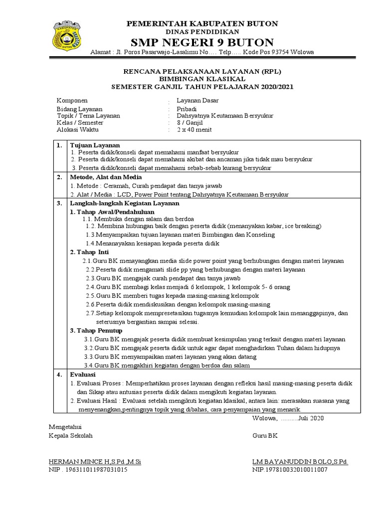 RPL Kelas 8 (SMT Genap 2020-2021) | PDF